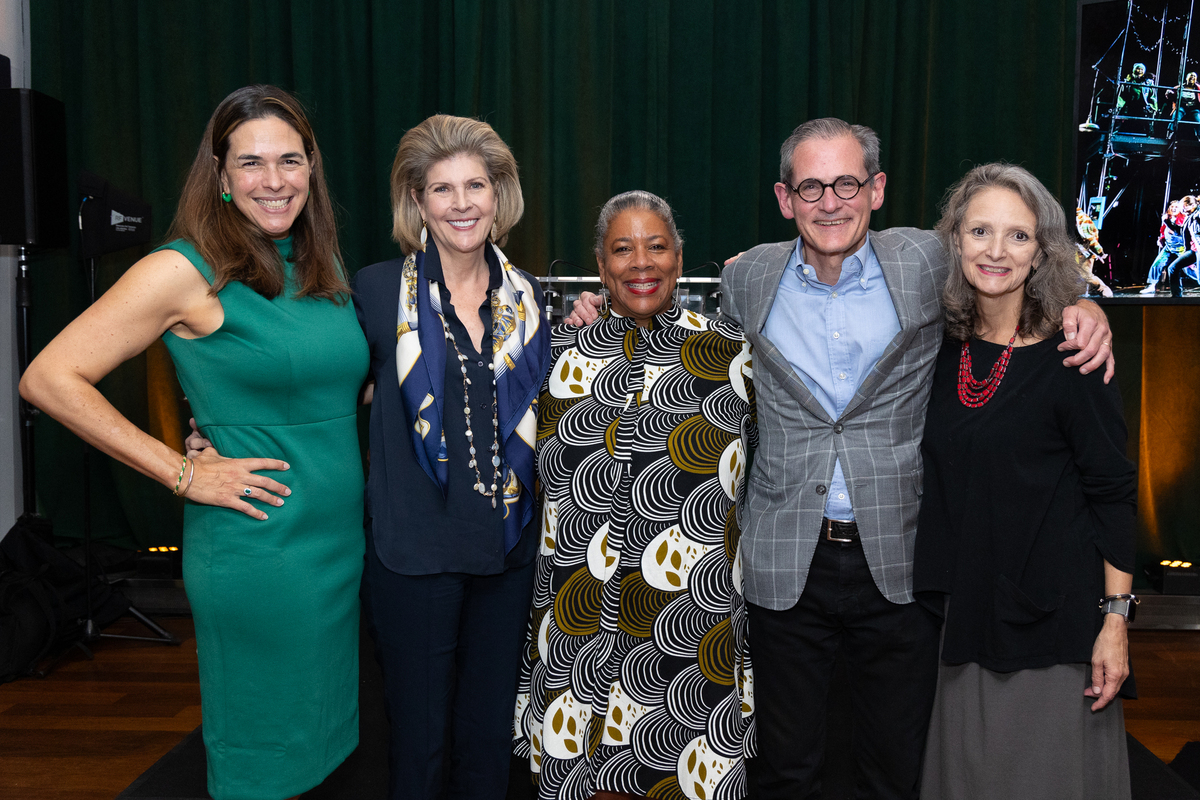 Hans and Kate Morris with Dartmouth leaders.