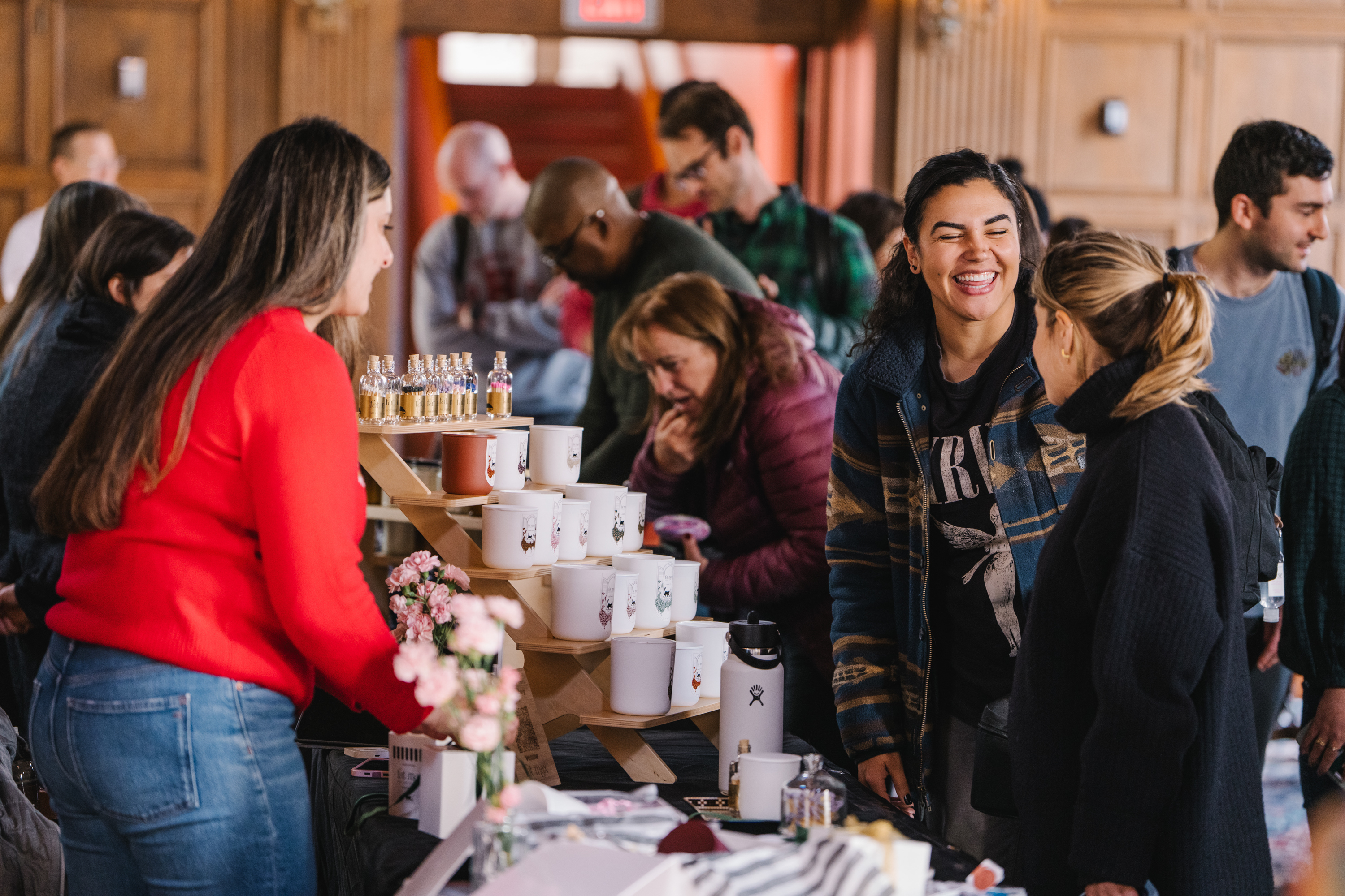 Dartmouth community at a craft fair