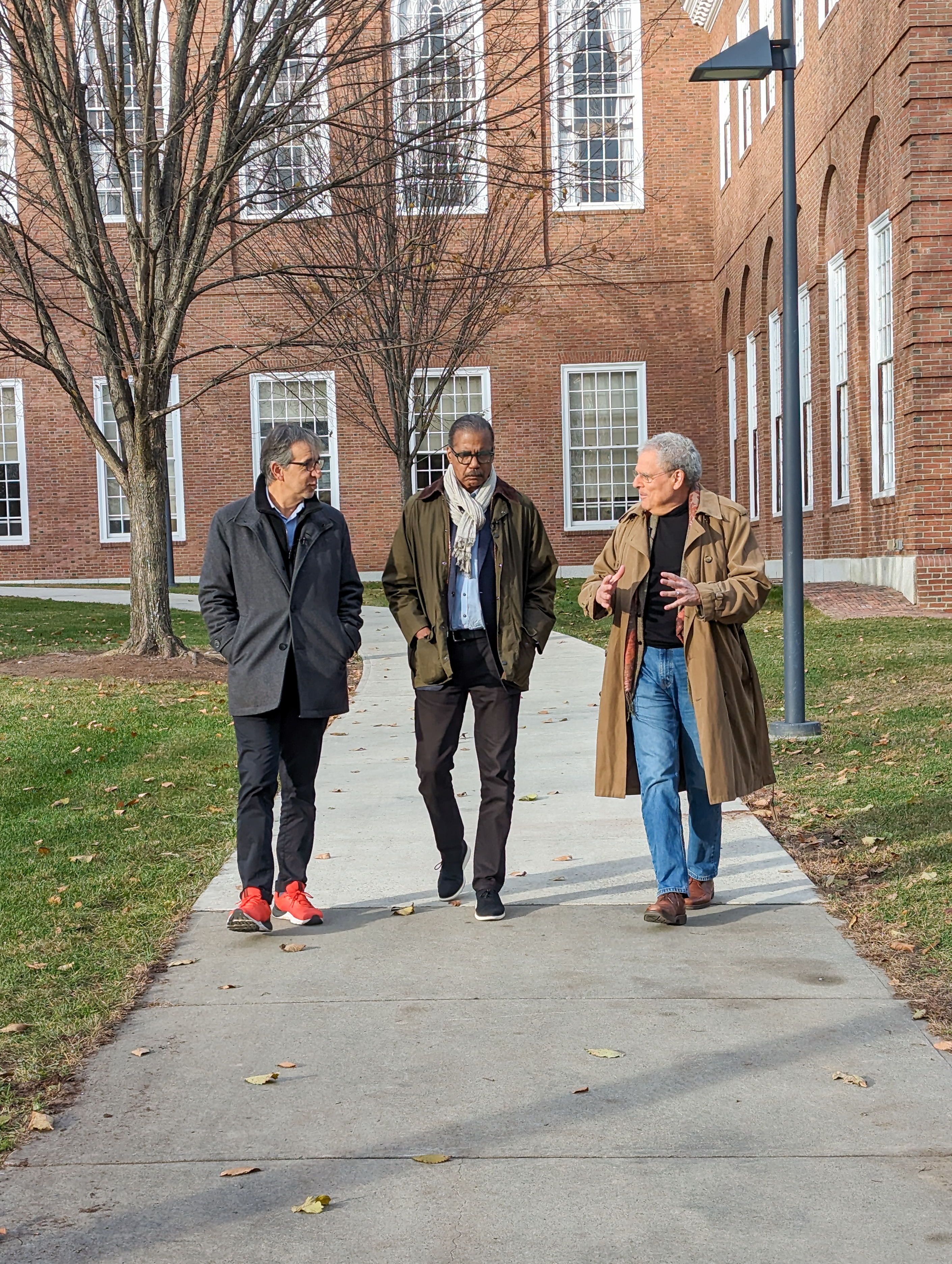 Ezzedine Fishere, Bill Whitaker, and Bernard Avishai