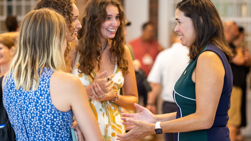 Students greet President-elect Sian Leah Beilock