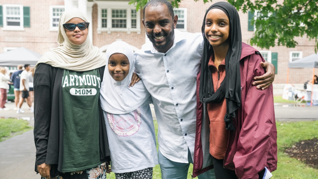 Najma Bore '27 and family