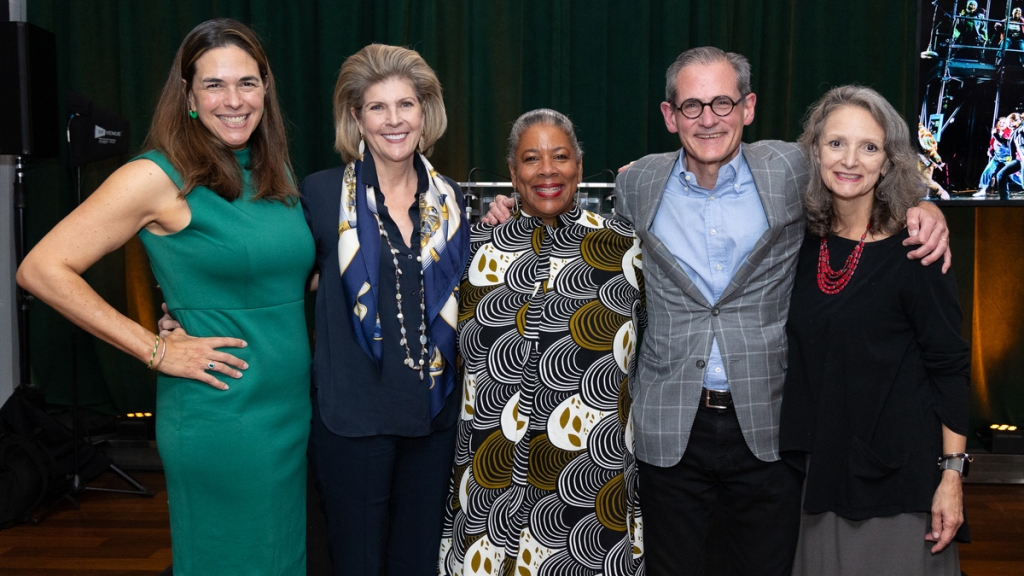 Hans and Kate Morris with Dartmouth leaders.