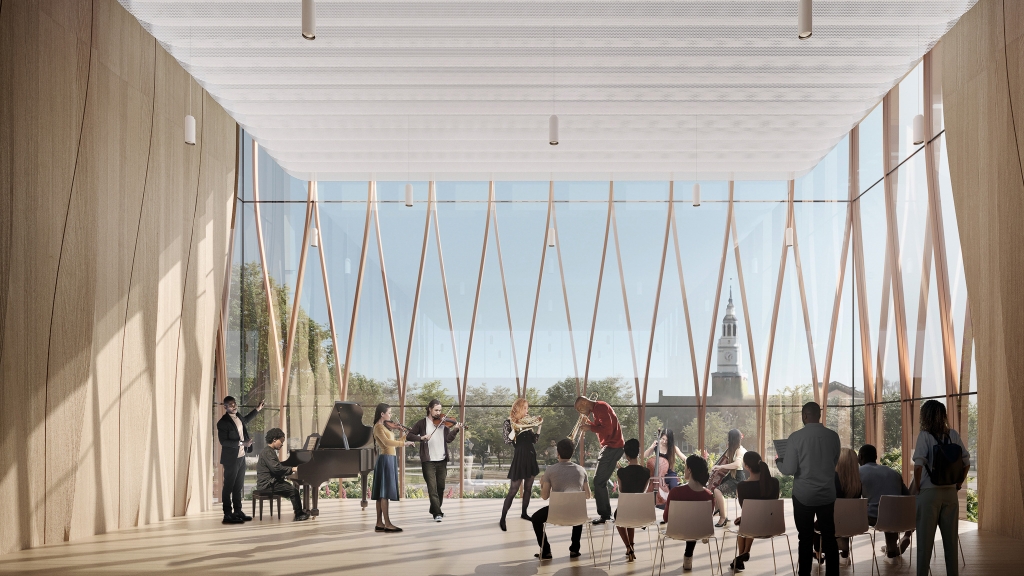 Recital hall rendering