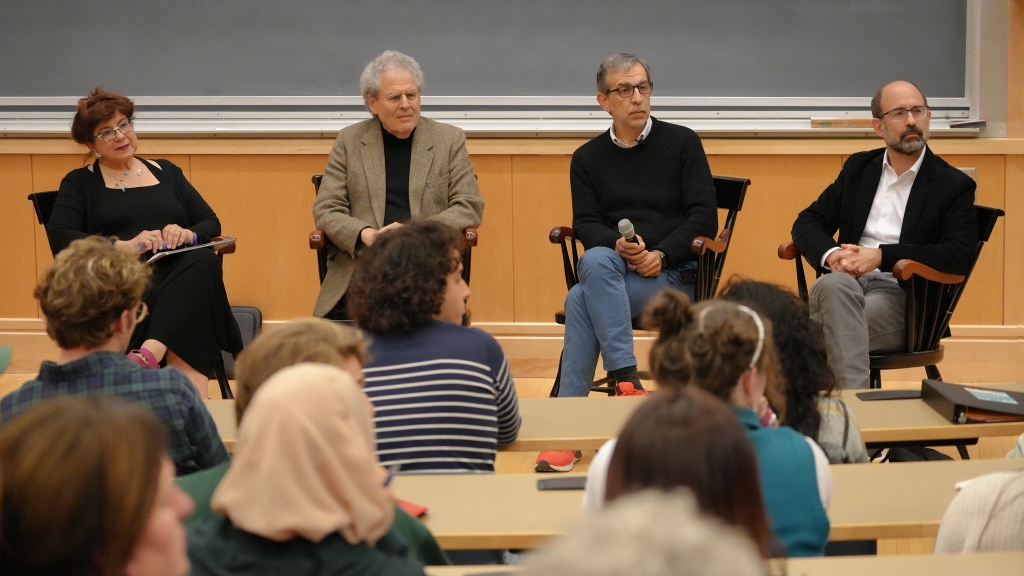 Susannah Heschel, Bernard Avishai, Ezzedine Fishere, and Jonathan Smolin