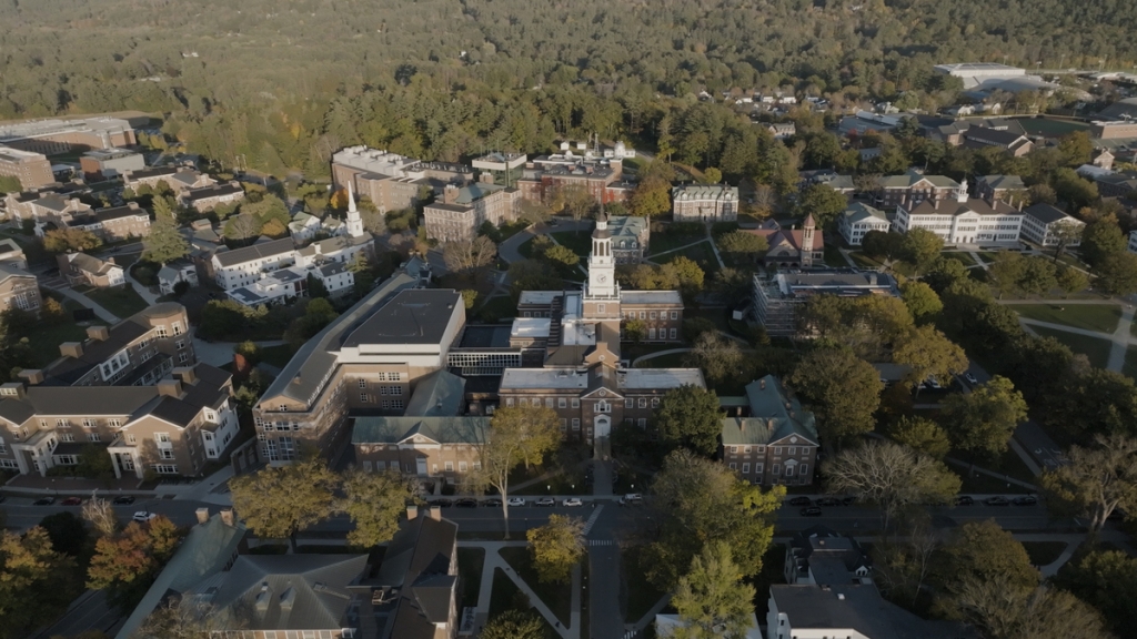 Aerial of Dartmouth campus
